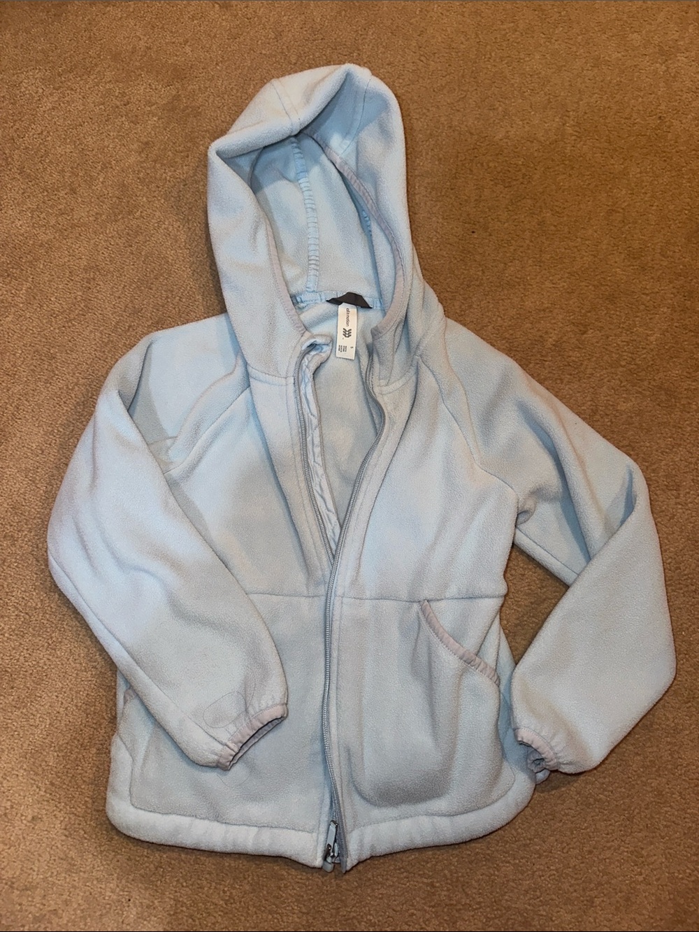 all in motion Light Blue Hooded Fleece Jacket for Kids